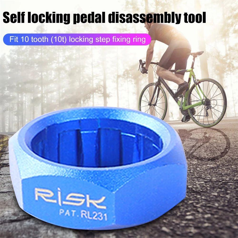 Lanfy Pedal Alat Bongkar Pasang Self Locking MTB Road Untuk 10-tooth Pedal Bersepeda Sepeda Parts Bike Pedal Lock