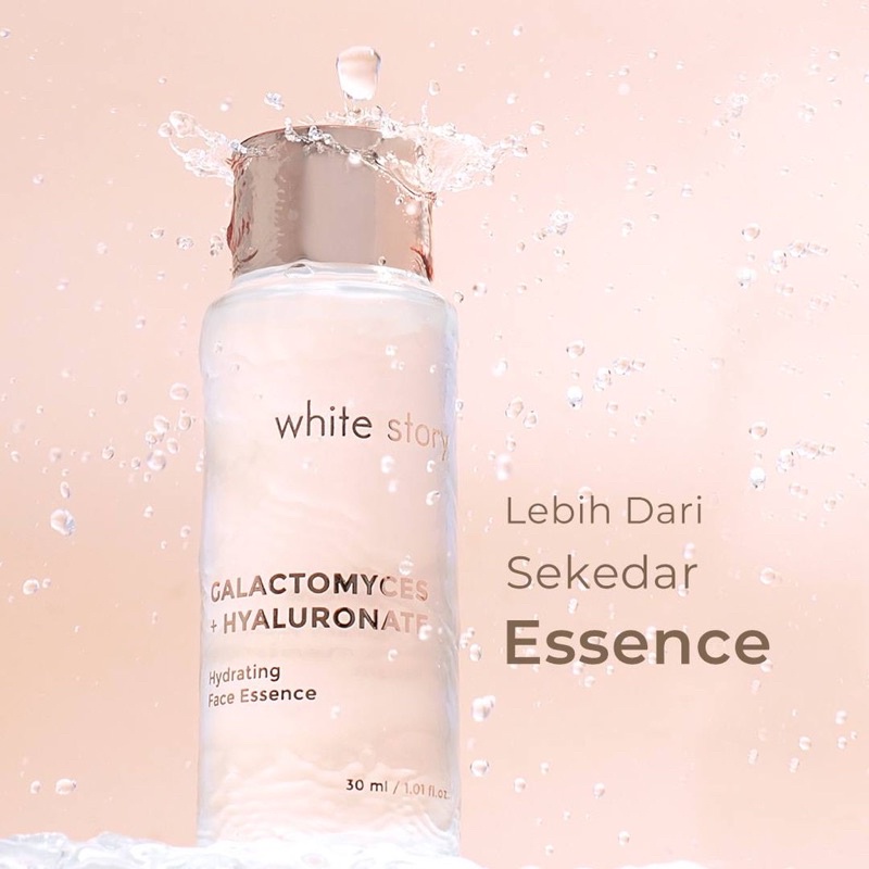 WHITE STORY Hydrating Face Essence Indonesia / Brightening Acne Advanced Soothing Exfoliating Peeling / Facial Wash Toner Serum Day Night Underarm Eye Cream Gel Clay Mask Masker Wajah Cleanser Cleansing Moisturizer Body Scrub Soap Care Oil / Paket Lengkap