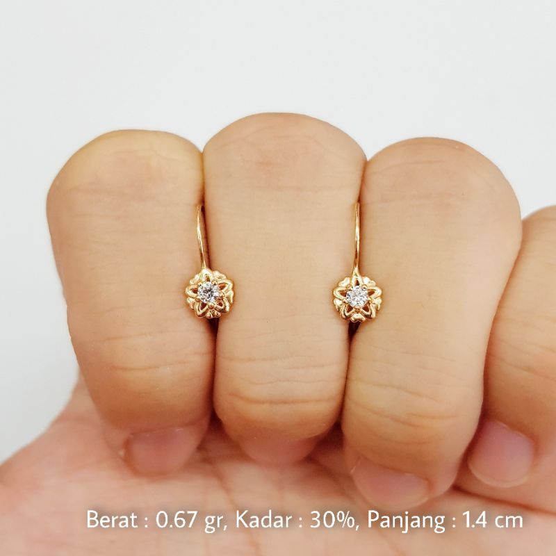 Anting Kawat Bintang Emas 30% (6K) - L14