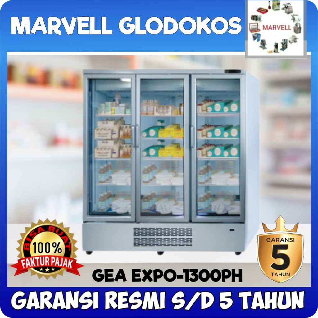 MEDICAL SHOWCASE GEA EXPO-1300PH PHARMACEUTICAL REFRIGERATOR PENYIMPAN OBAT