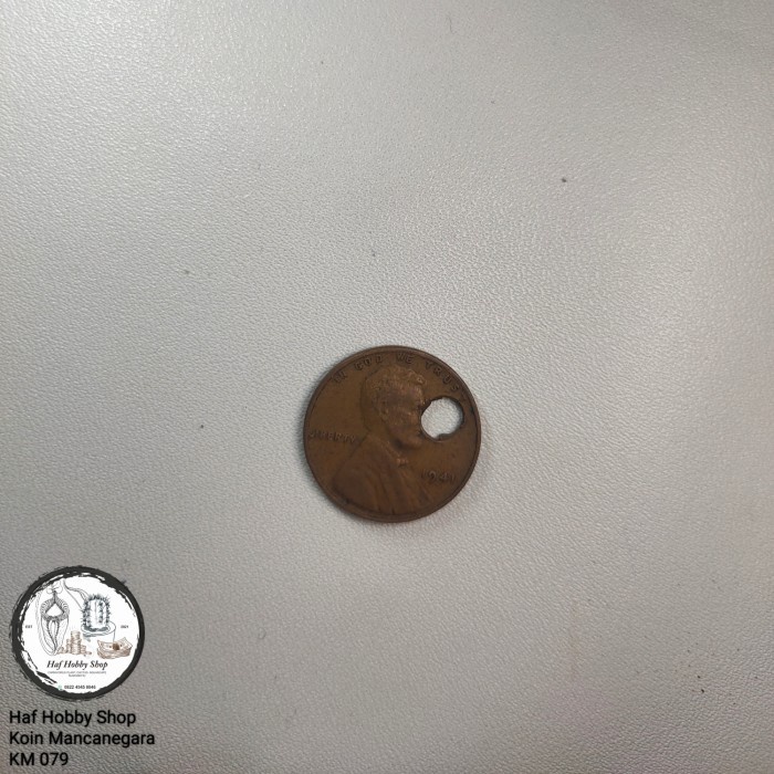 Koin Kuno 1 Cent Lincoln Tahun 1941
