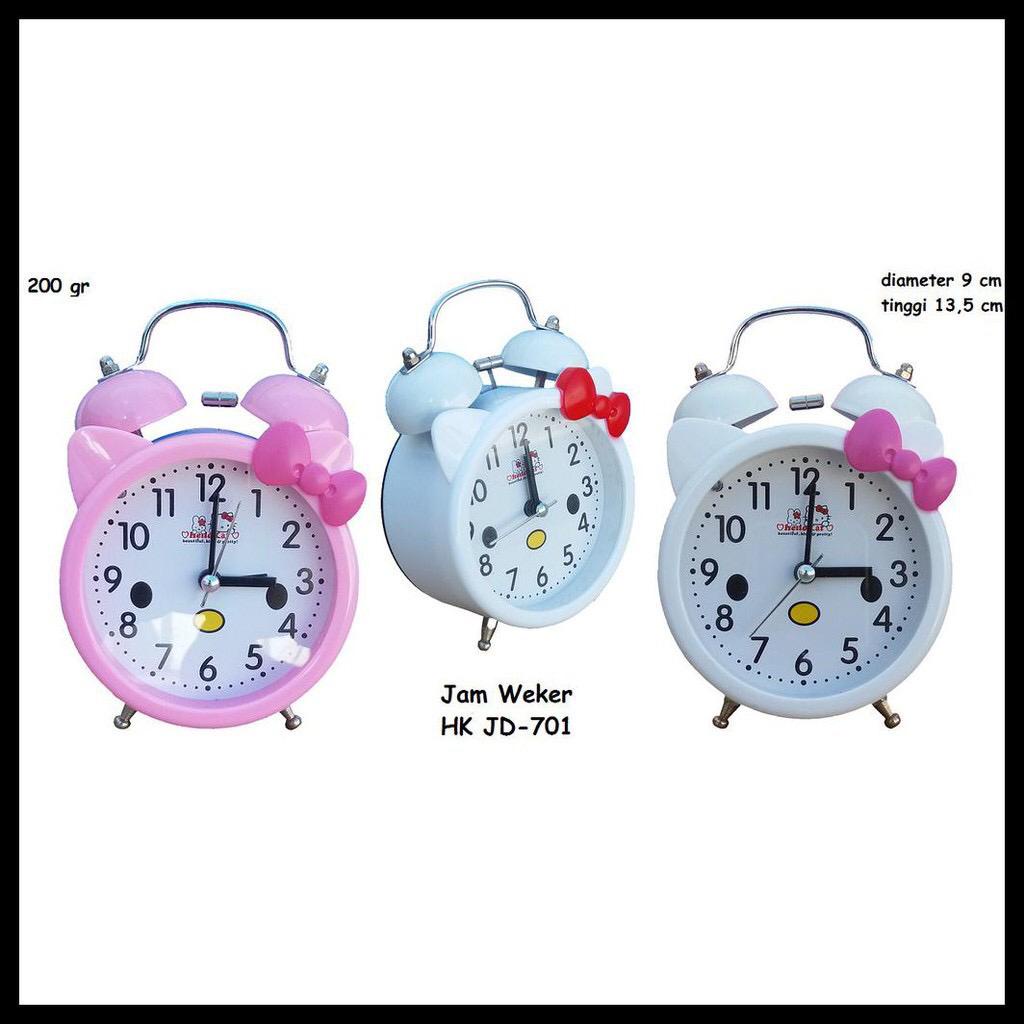 Jam beker karakter anak Hello Kitty Jam Weker HK-JD701