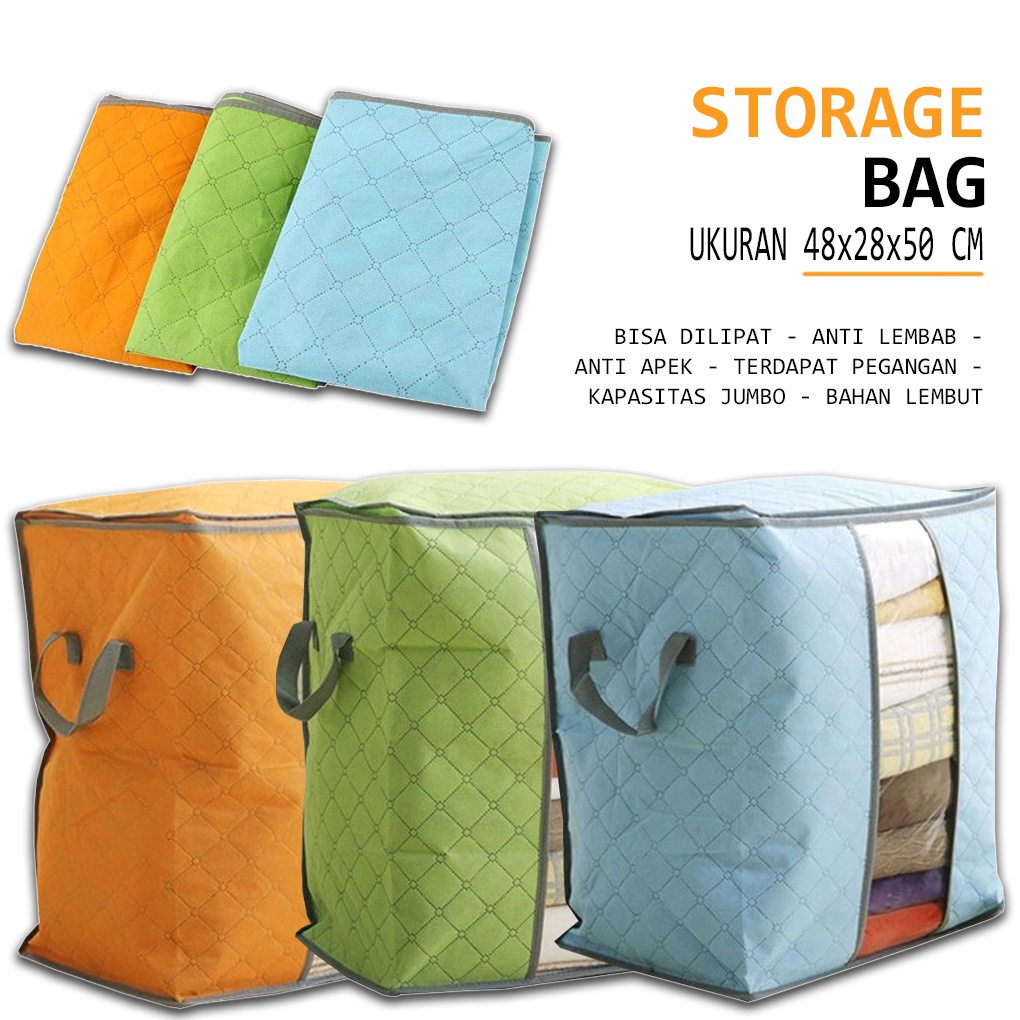 Storage Bag 88 Storage Box Tempat Pakaian Jumbo Serbaguna