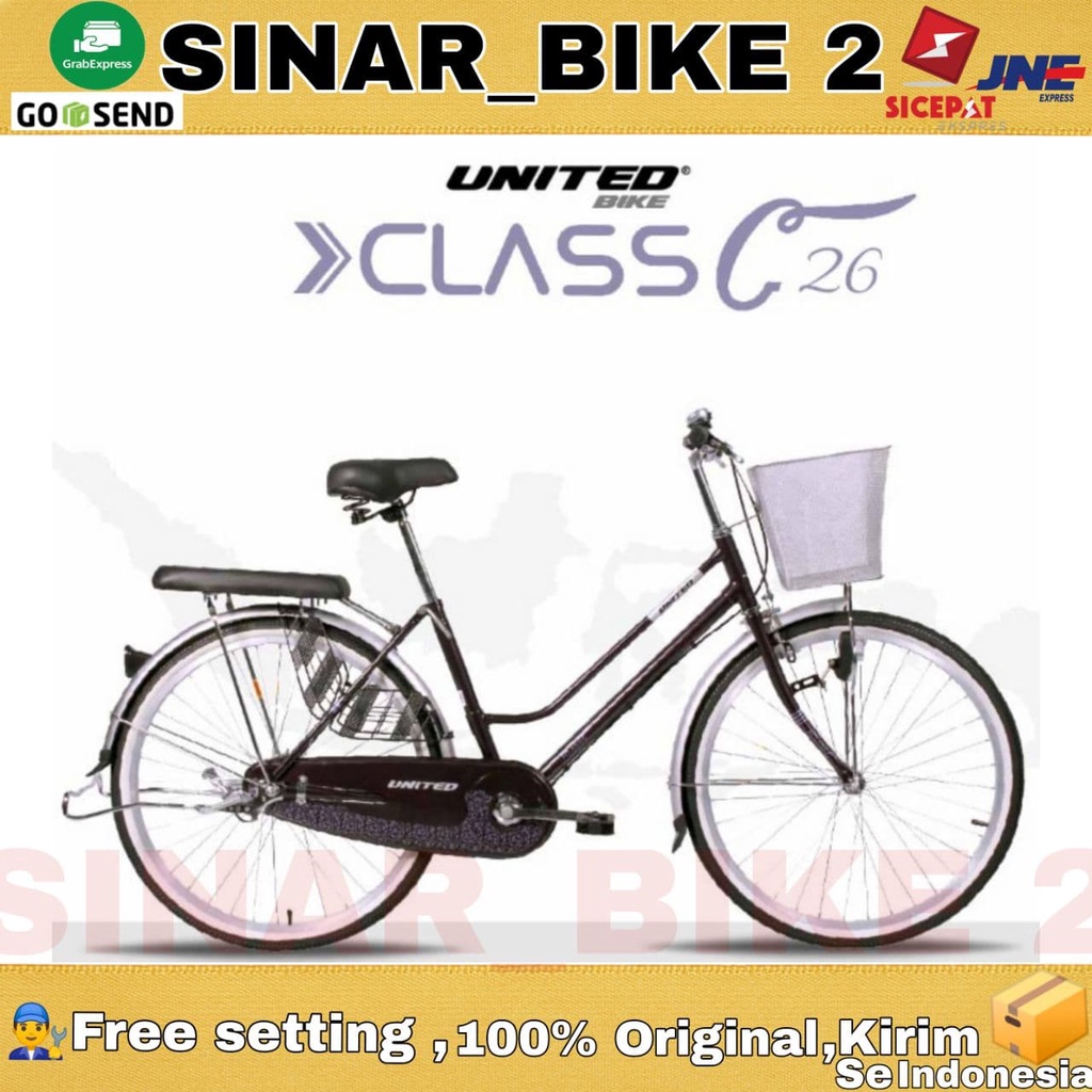 Sepeda Keranjang Dewasa UNITED CLASS C 24 ,26 Inch City Bike Mini New