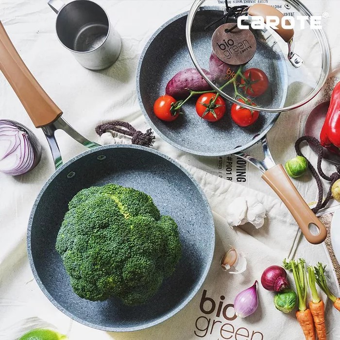 Promo Carote Wajan Anti Lengket 20cm/24cm/28cm/30cm dengan tutup