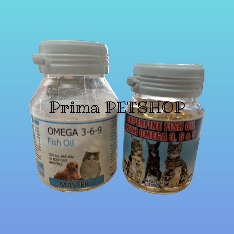 VITAMIN KUCING ANJING OMEGA 3-6-9 FISH OIL / MINYAK IKAN UNTUK KUCING