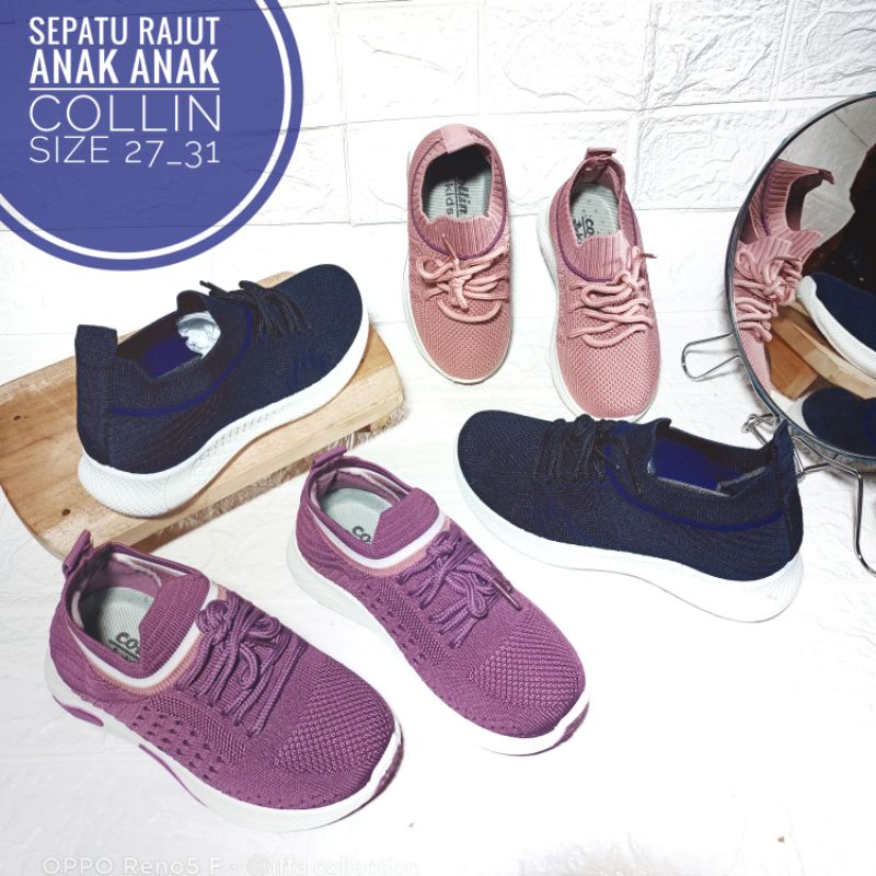 sepatu anak rajut collin dan feata  import original