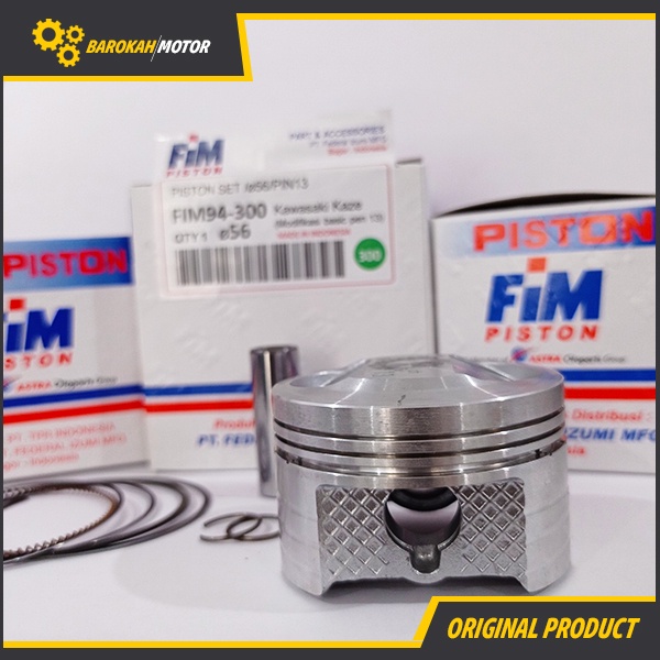 PISTON KIT SEHER SET KAZE OVERSIZE 53 53.5 54 54.5 55 56 PIN 13 FIM IZUMI-4