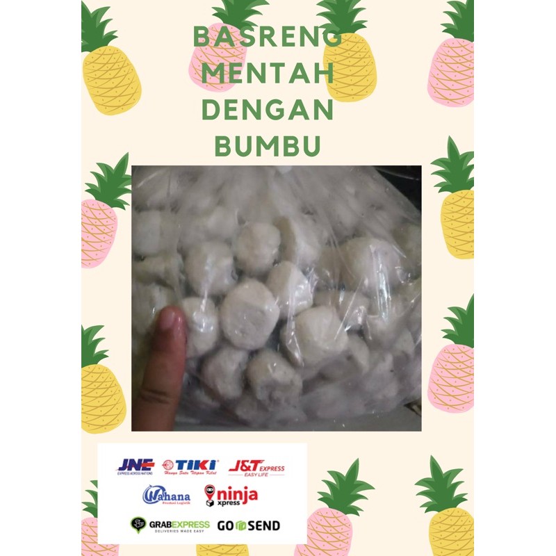 Basreng mentah 1 kilo dengan bumbu asin pedas Bandung enak tidak memakai pengawet tahan lama murah