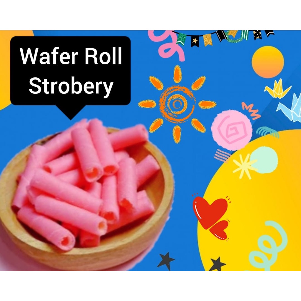 

TERLARIS WAFER ROLL STROWBERY 250GRAM TERMURAH / WAFER ROLL BARCELONA