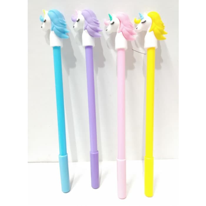

Pulpen Bolpen Kepala Unicorn Alat Tulis Gel Hitam 0.5 mm Tipe H -