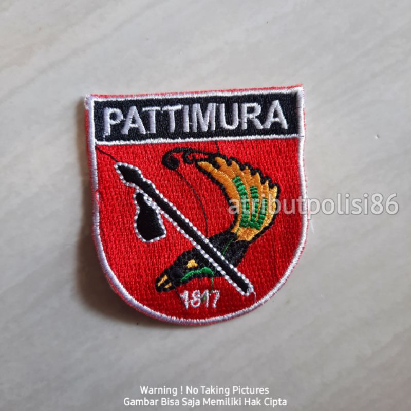Logo kodam Patimura - logo patimura - logo bordir patimura - bet patimura - logo pattimura