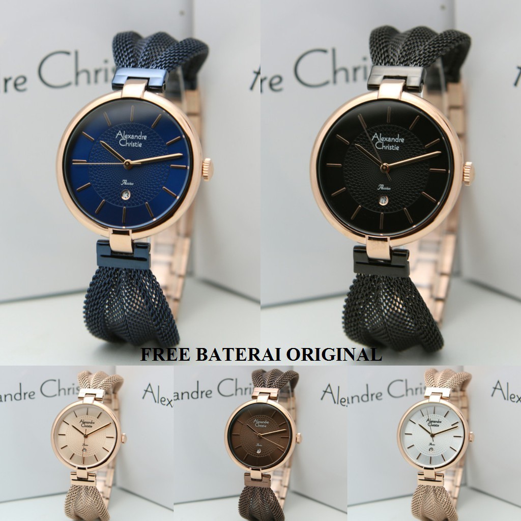 JAM TANGAN WANITA ALEXANDRE CHRISTIE AC 2872 ORIGINAL GARANSI RESMI 1 TAHUN