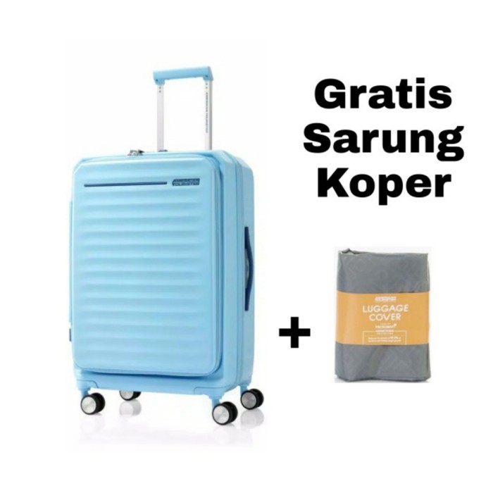 RUMAH TANGGA TRAVEL KOPER AMERICAN TOURISTER FRONTEC SIZE MEDIUM 25" FREE COVER