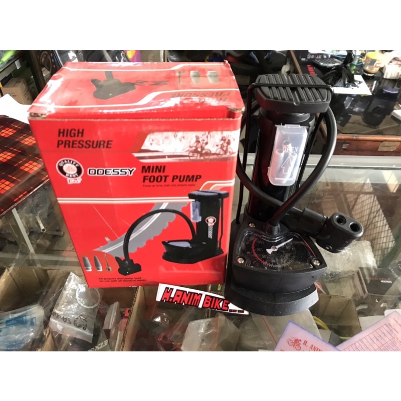 pompa Sepeda injak/Pompa Sepeda Odessy/pompa injak meter/kompa sepeda injak merk odessy