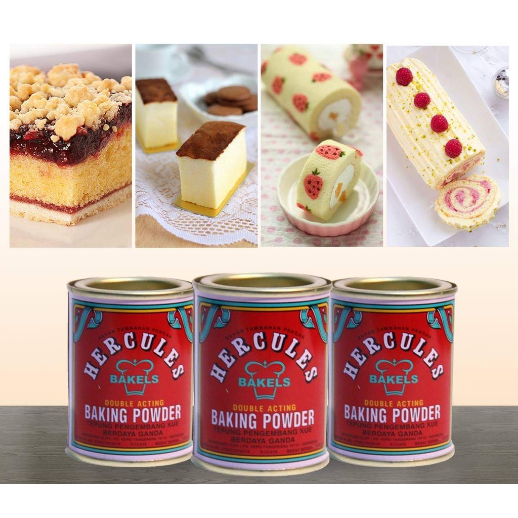 

Hercules Double Acting Baking Powder kaleng