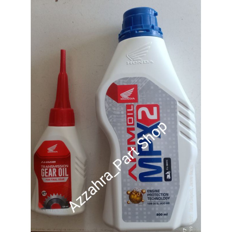 Paketan Oli AHM SPX 2 Matic & Oli Gardan AHM