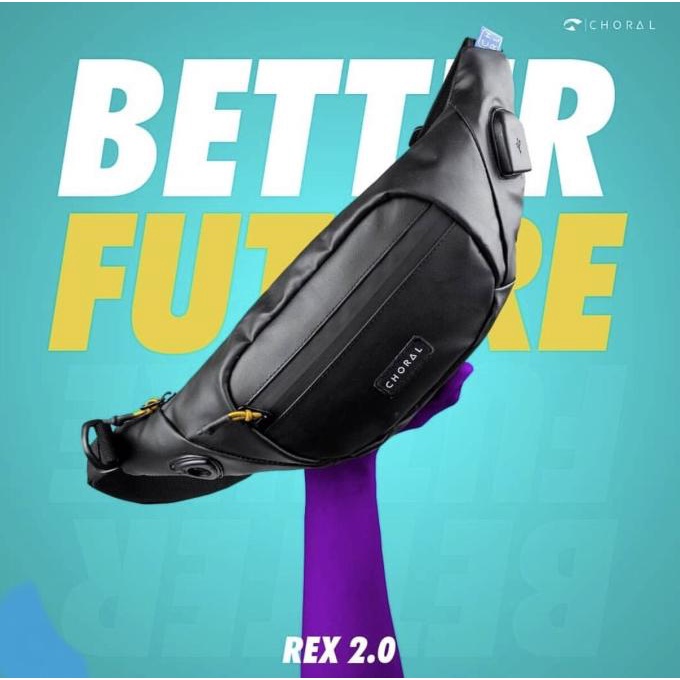 Waist Bag Rex Choral 2.0 Tas Selempang Pria