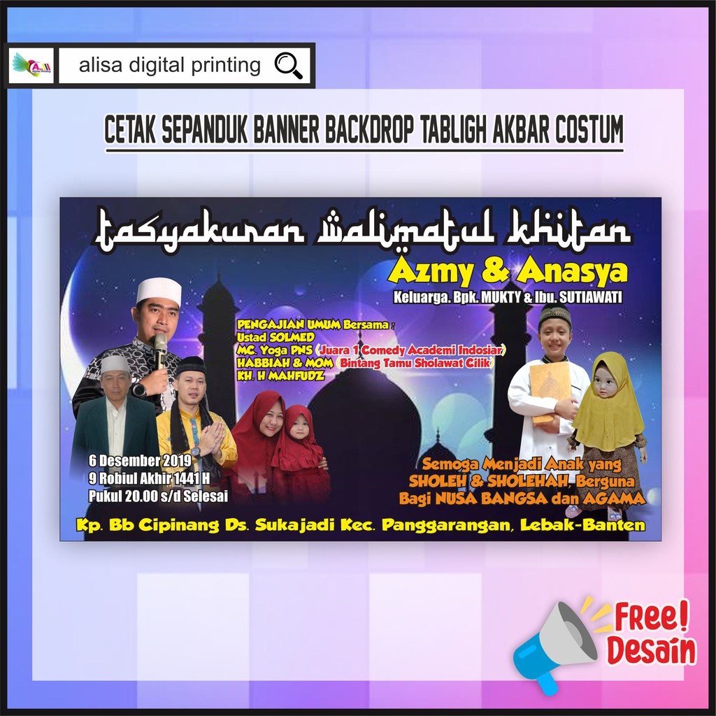 Background Spanduk Tabligh Akbar - desain spanduk keren