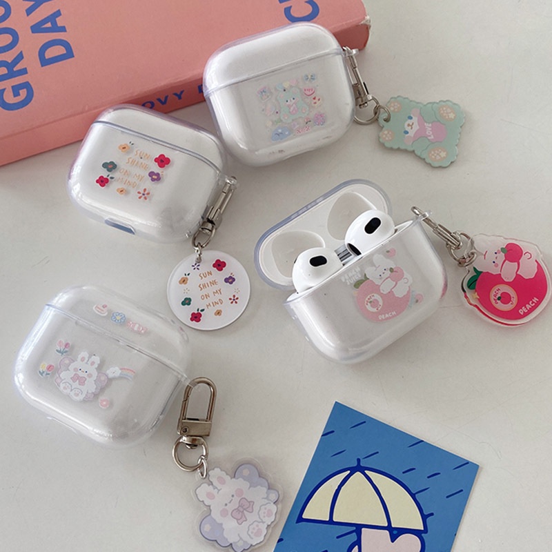 Casing Earphone Kartun Kompatibel Untuk Airpods1/2Sarung Pelindung Earphone Nirkabel Kompatibel Untuk Airpods Pro Air Pods3Model Baru Cover