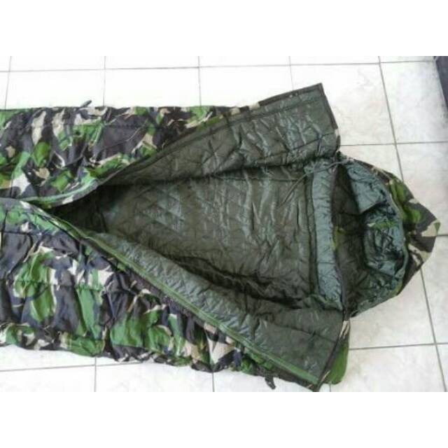 RPM Sleeping bag loreng TNI asli jatah