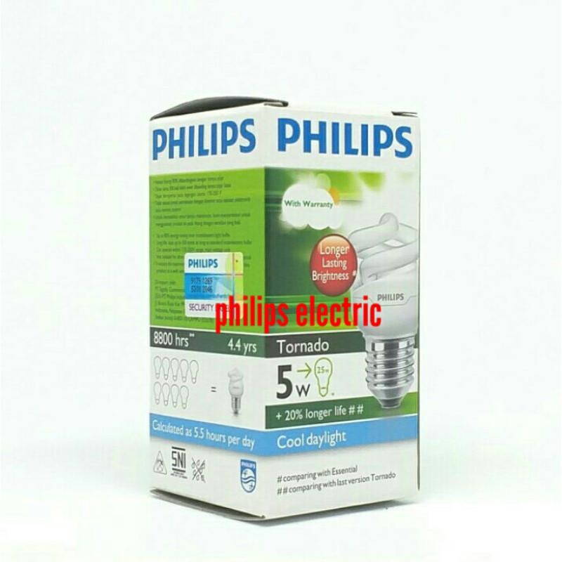 Lampu Tornado Philips 5 Watt