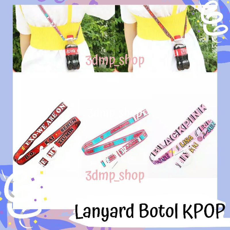 Lanyard Tali Gantungan Botol KPOP BTS EXO BLACKPINK