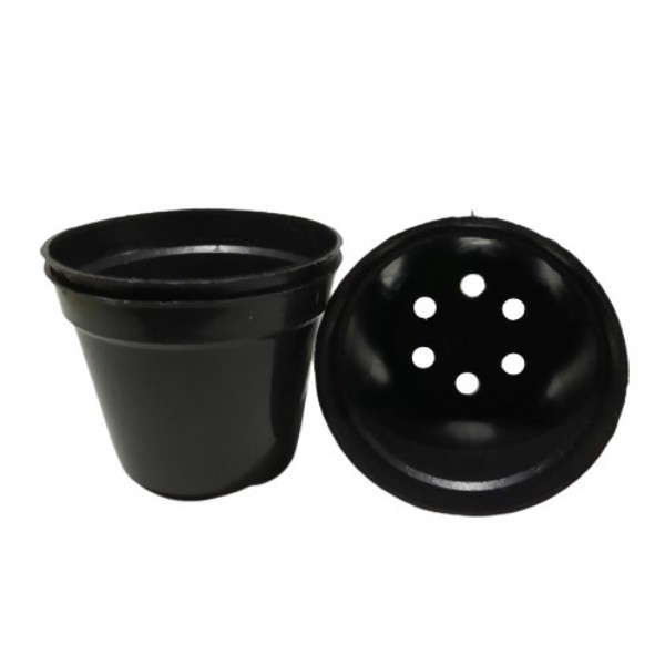 Pot Bunga Plastik Hitam Ukuran Kecil 7cm 7 cm untuk Tanaman Hias Murah