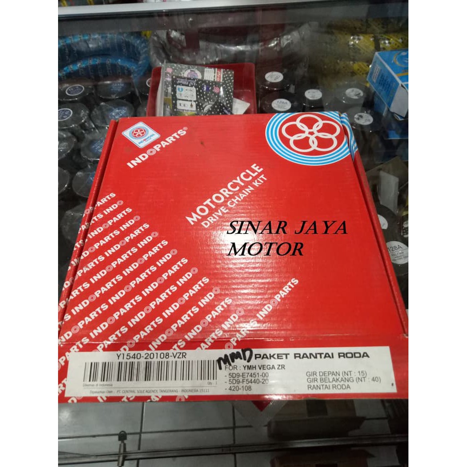 Gir Set/ Gear Set/Chain CG G-75 Kit Indopart/Indoparts Vega ZR