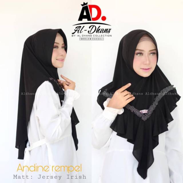 HIJAB ANDINE REMPEL ORIGINAL BY AL DHANS