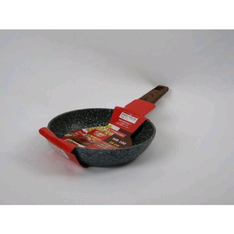 MINOWA YOSHIKAWA FRYPAN CERAMIC MARBLE 18CM MINOWA( MB-180 )