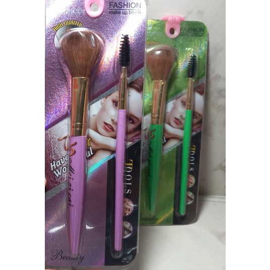 PROMO BRUSH MAKE UP  2IN1 | BRUSH BLUS ON |  BRUSH MAKE UP BRUSH POWDER MEIZICAI  NO.BC019