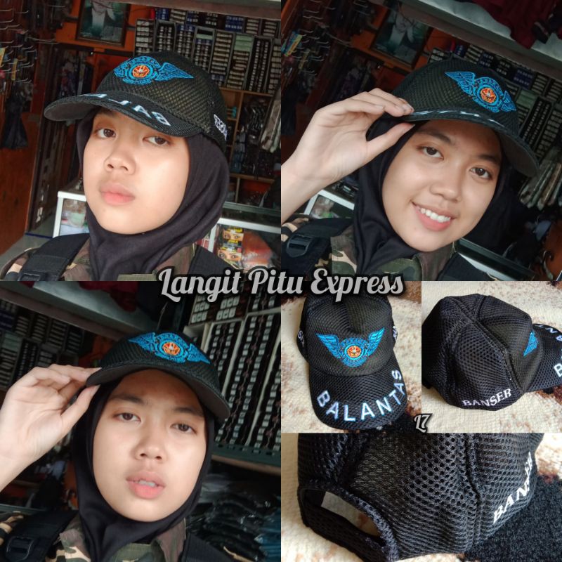 TOPI BANSER BALANTAS TOPI PRIA WANITA TOPI HITAM
