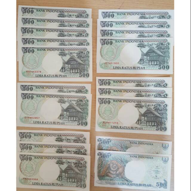 

Uang Kertas Lama Pecahan 500/3 Lembar