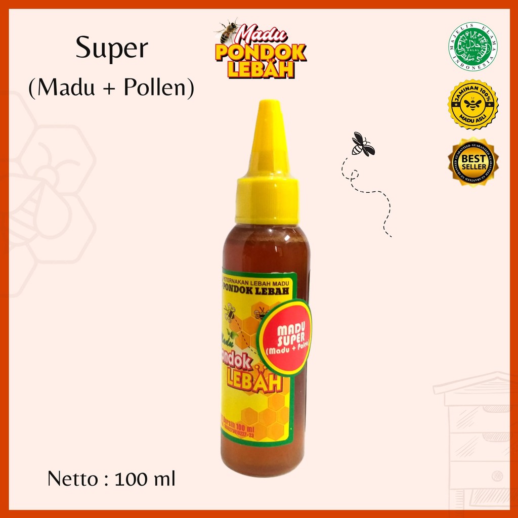 

Madu Super (Madu + Pollen) 100ml - Pondok Lebah