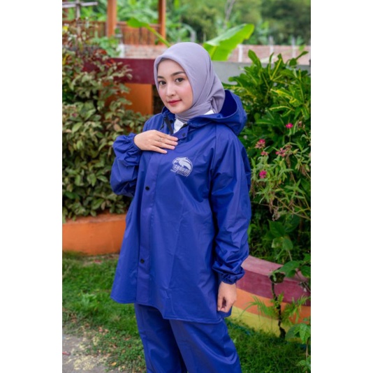 JAS HUJAN BY GARUDA SETELAN JAKET CELANA PRIA DAN WANITA BAHAN TEBAL PVC 0,25TAHAN AIR HUJAN