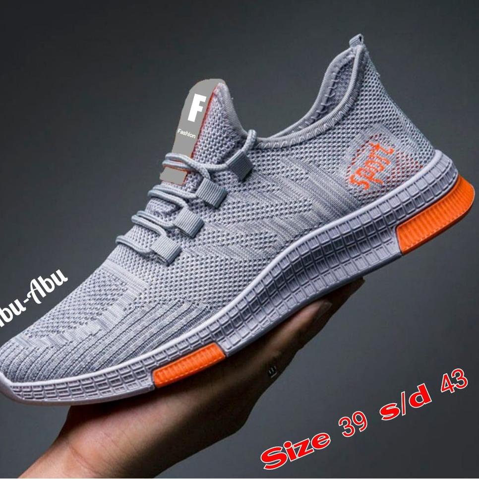 (VIRAL) Sepatu Sneaker Pria Import - Sneaker Fearless Run Sporty Media001 Running Terbaik