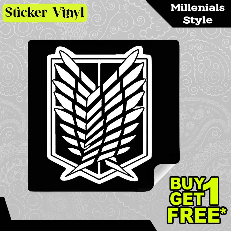 

Stiker Sticker Attack on Titan Logo Gambar Unik Desain Keren dan Kekinian Aesthetic Bahan Vinyl Satuan Anti Air
