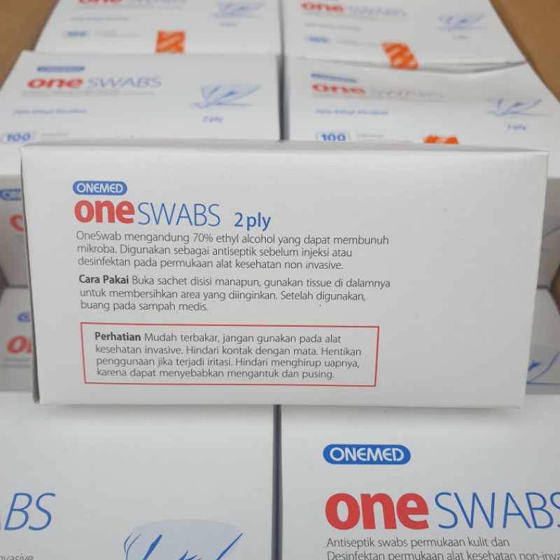 Alkohol Swab Onemed Kapas Alkohol Tisu Alcohol Pads One Swabs