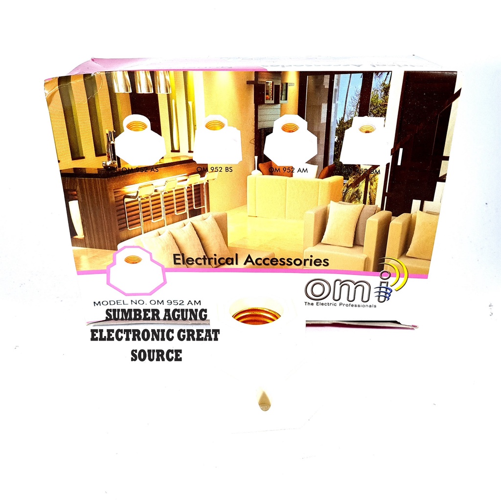 OMI Fiting Plafon Hias Segi Delapan OM952AM 952 OM952 Segi8 Murah Grosir Ecer