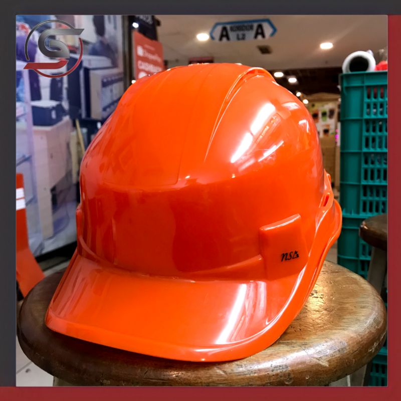 Helm Safety NSA Vented Orange Fastrack - Helm Safety Persamaan Delta Plus
