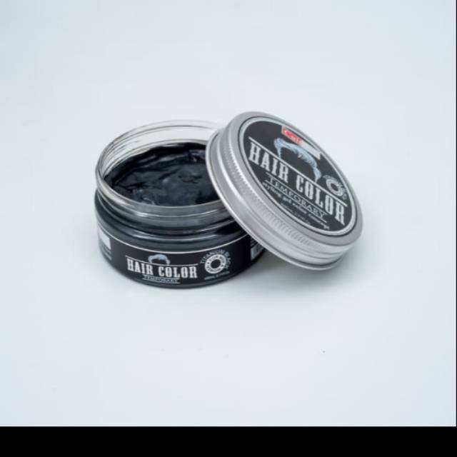 Pomade Warna Cultusia Hair Color Temporary 80ml - Titanium Black