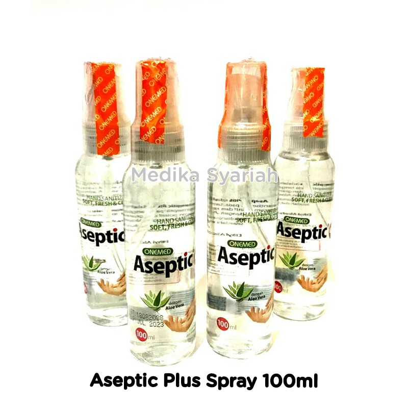 ASEPTIC PLUS DENGAN ALOEVERA 100 ML ONEMED / HAND SANITIZER SPRAY