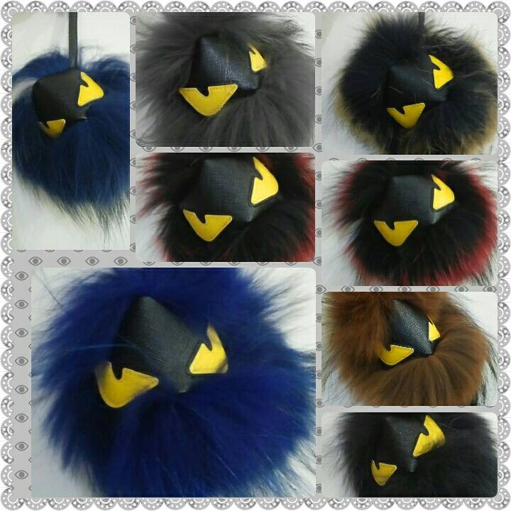 Gantungan Tas Fendi Monster Fur Ball/ Furball Bulu Halus/ Fendi Charm/ Bag Charm