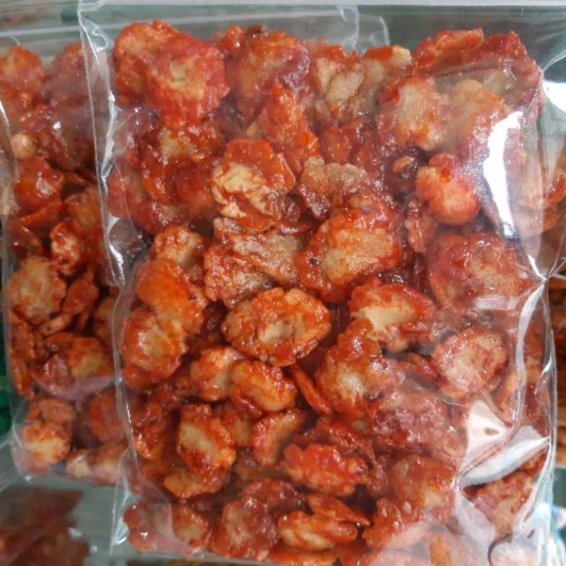 

Emping Pedas Manis / Emping Melinjo Balado / Mlinjo Emping Manis Pedas 80 Gram - Fadillah snack