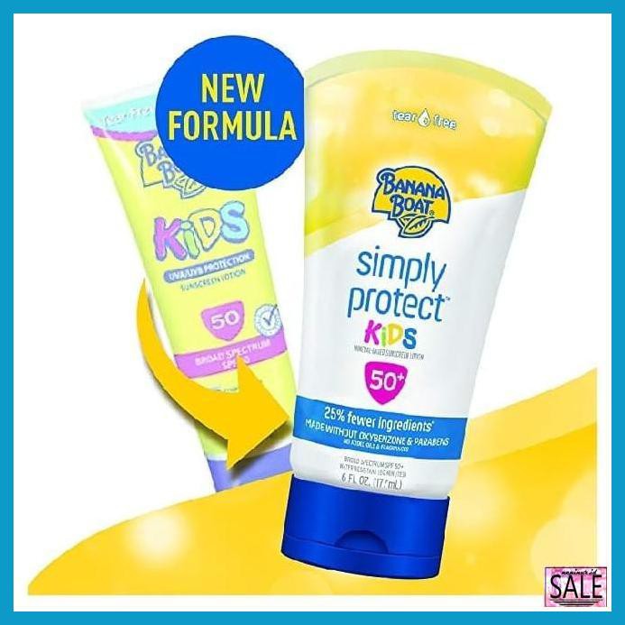 nadabsunblock- banana boat simply protect kids spf50 177ml -aslii.