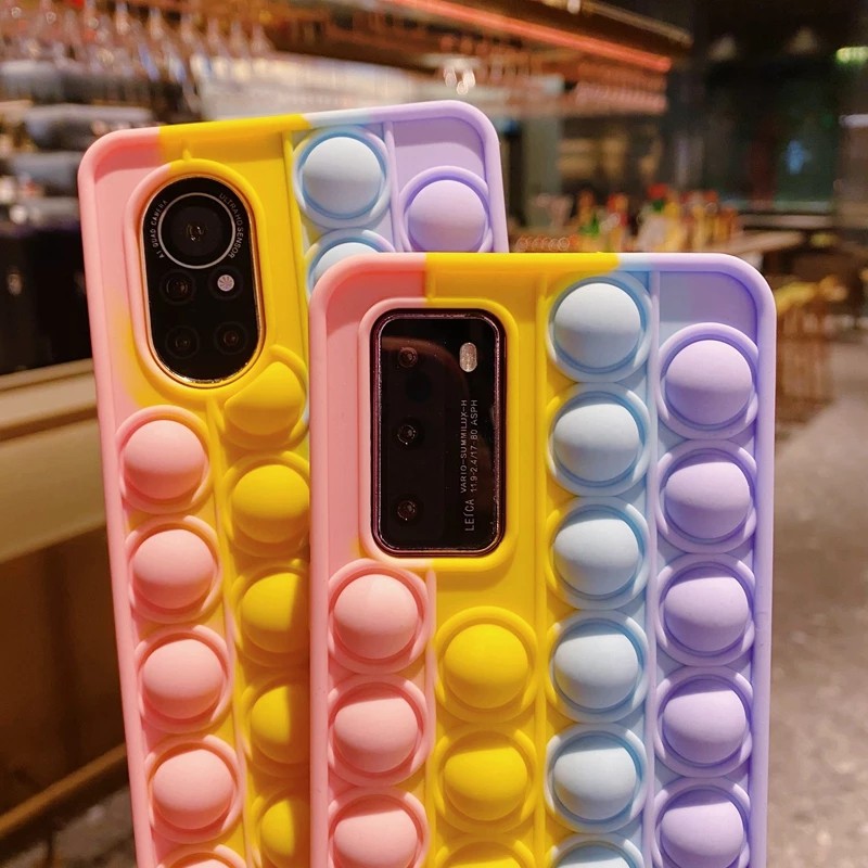 Case Silikon Motif Mainan Fidget Pop It Untuk Huawei Mate 40 30 P40 P30 Pro 5G Y7A Nova 8 7 SE 5 Pro 5T 4 3 3i