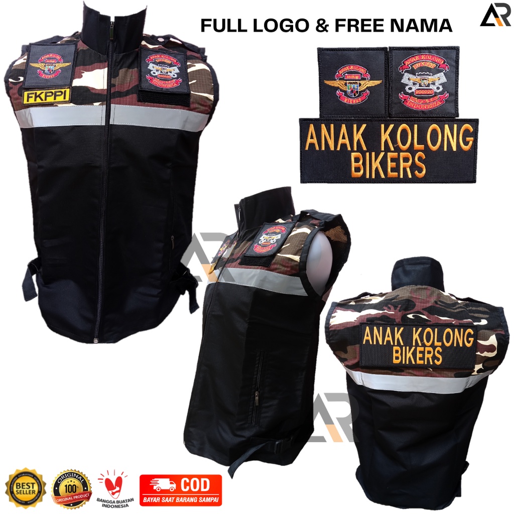 Rompi FKPPI ( ANAK KOLONG BIKERS ) bahan full TASLAN