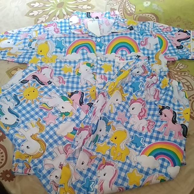 Baju tidur little pony size 18