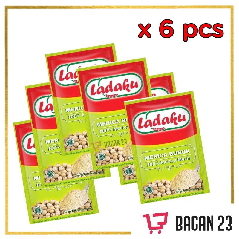 Ladaku Merica Bubuk Sachet (6pcs x 4gr) / Lada Bumbu Dapur / Bacan23 - Bacan 23